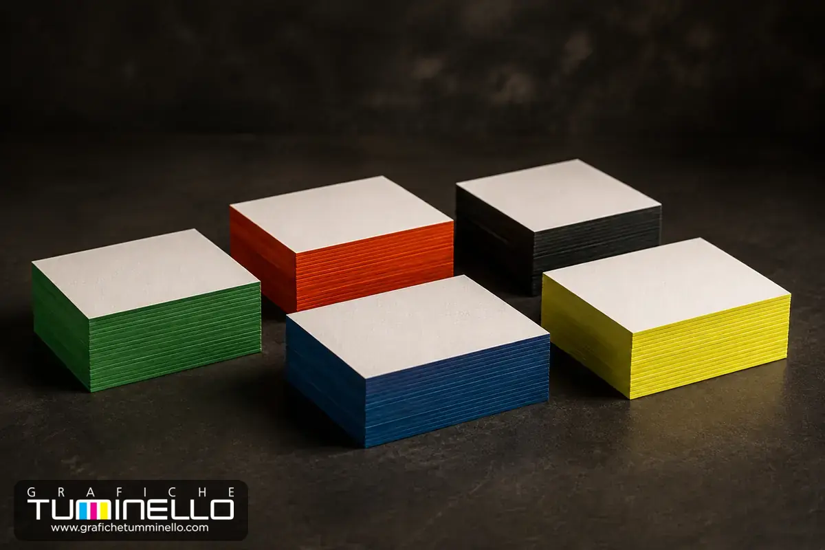 Palette colori disponibili per l'anima dei biglietti da visita